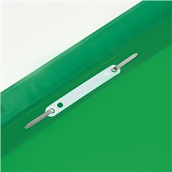 Скоросшиватель А4 пластиковый с перфорацией зеленый ММ-30727 (355676) Стамм