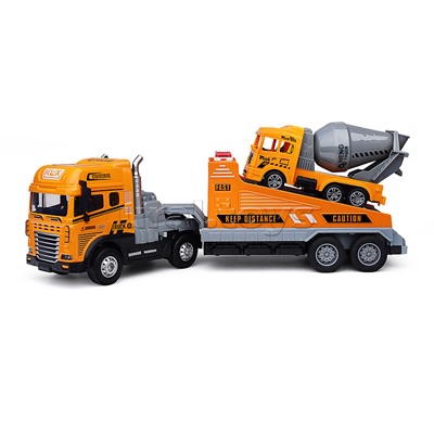 Машина "Перевозчик спецтехники" ( свет,звук) в коробке