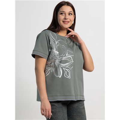 Блуза Бэлла (оливковый) Б15358-20М