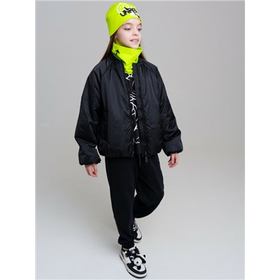 Комплект трикотажный для девочек: шапка, снуд