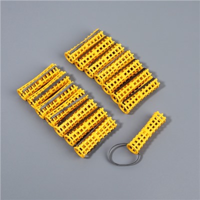 Бигуди на резинке, d=1.5 см, 15 шт., МИКС