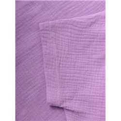 Футболка для девочки из муслина KAFTAN, лиловая, рост 98 см