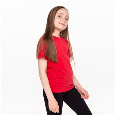 Футболка детская, красная, рост 116 см