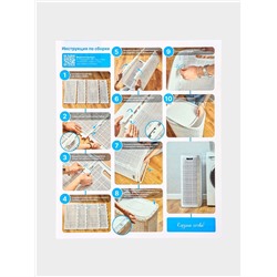 Плетёная корзина для белья с крышкой «Лён», 100 л, 43×32×80 см, графит