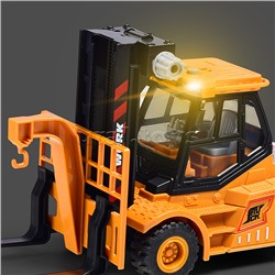 Машина  "Вилочный погрузчик4" 1:43 (свет,звук) в коробке