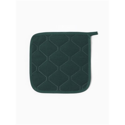 Набор кухонный «Этель. Новогодний лес», варежка-прихватка 20×28 см, прихватка 19×19 см
