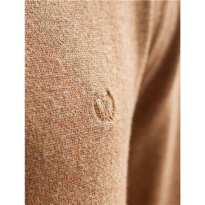 Джемпер с круглым воротом из хлопка с нейлоном