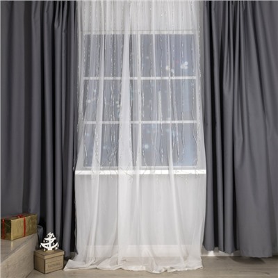 УЦЕНКА Умная гирлянда «Занавес», 2×2 м, IP20, 400 LED, USB, приложение, серебристая нить, свечение RGB