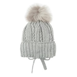 Комплект вязаный для мальчика: шапка, снуд