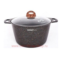 Кукмара Кастрюля Granit ultra original 8 л стеклянная крышка кго82а