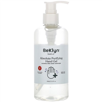 BeKLYN, Absolute Purifying Hand Gel, Alcohol-Free Hand Sanitizer, 10.14 fl oz (300 ml)