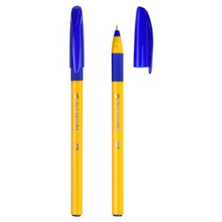 Ручка шариковая 1.0 мм синяя оранжевый корпус 64127 Феникс