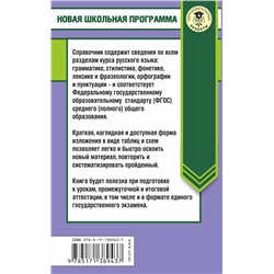 АСТ И. В. Текучева "ЕГЭ. Русский язык в таблицах и схемах. 10-11 классы"