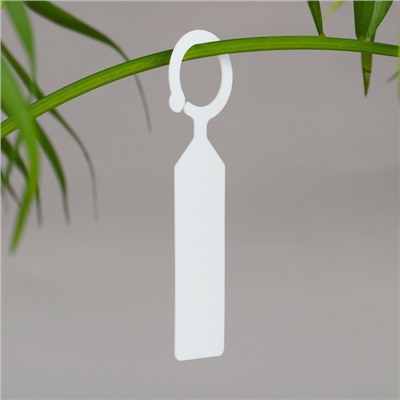 Бирки садовые, для маркировки растений, 10.5 см, набор 20 шт., маркер, пластик, белые, Greengo