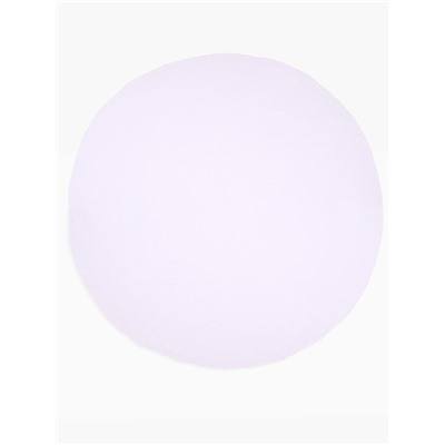 Скатерть однотонная «Доляна» Patterns, d=300, белая