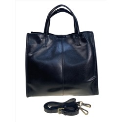 Женская сумка из натуральной кожи, цвет черный