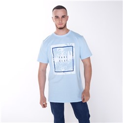 Футболка мужская PARADISE, цвет голубой, размер 50