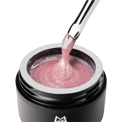 MANITA Гель моделирующий для ногтей с хлопьями юки / Builder Gel Moonlight №04, 15 мл 28227