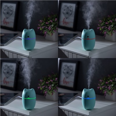 УЦЕНКА Увлажнитель HM-17 «Ушки», ультразвуковой, 0.26 л, 2 Вт, подсветка, USB