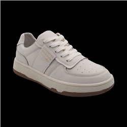 Кроссовки из натуральной кожи D243 белые