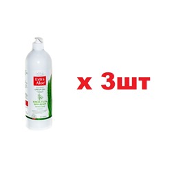 Extra Aloe Крем-Гель душа 1л Деликатный 3шт