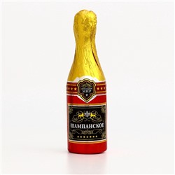 Фигурка новогодняя шоколадная «Шампанское», 120 г