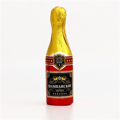 Фигурка новогодняя шоколадная «Шампанское», 120 г