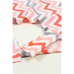 Чехол на подушку для кормления на липучке арт. ЧХ-ПД-К/зигзаг розовый