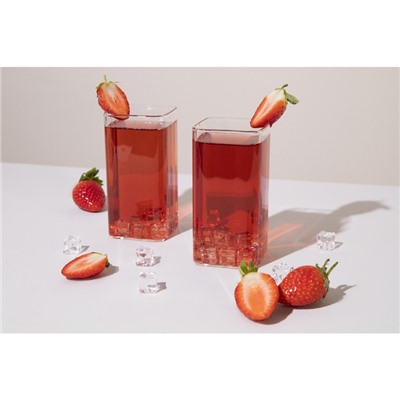 Набор стаканов стеклянных «Квадро», 2 предмета: 350 мл