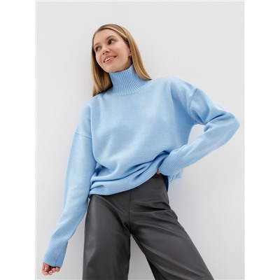 Джемпер женский вязаный MINAKU: Knitwear collection, голубой, размер 42-44