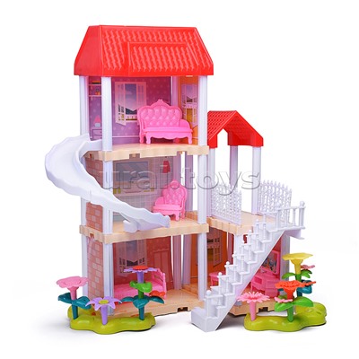 Дом для куклы "Моя вилла" с мебелью, в коробке