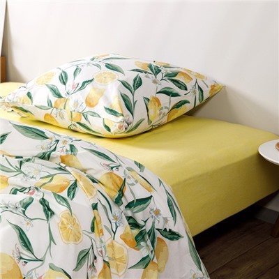 Постельное бельё 1.5-спальное «Ночь нежна. Лимоны», поплин