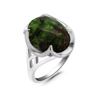 Кольцо из серебра цоизит, МЦВА170