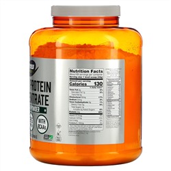 Now Foods, Sports, концентрат сывороточного протеина в порошке, без добавок, 2268 г (5 фунтов)