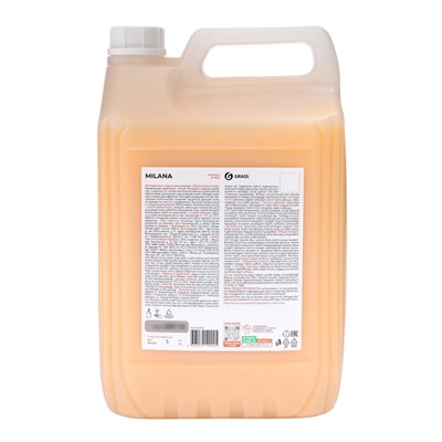 Жидкое крем-мыло Grass Milana «Молоко и мед», 5 л