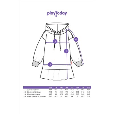 Платье PLAYTODAY, 1223231