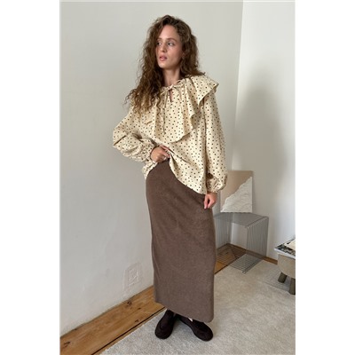 Блузка женская  DREAM072/04/Бежевый, черный