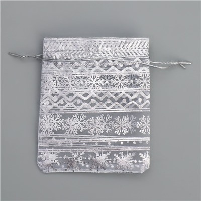 Мешочек подарочный органза «Волшебного Нового года», 10×12 см ± 1.5 см