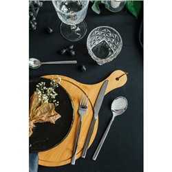 Нож столовый «Тайфун», длина 22.5 см, нержавеющая сталь, серебристый