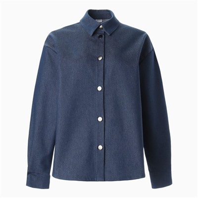 Рубашка женская MINAKU: Jeans Collection, размер 42, синяя