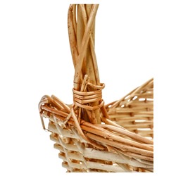 УЦЕНКА Корзина плетеная (ива) 52×35H16/23/55, 1 шт., натуральный