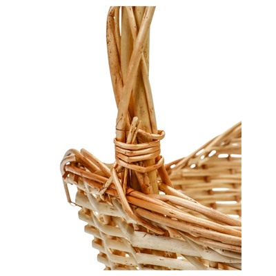 УЦЕНКА Корзина плетеная (ива) 52×35H16/23/55, 1 шт., натуральный