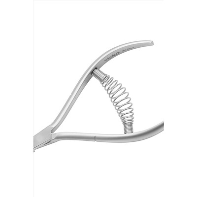 YOKO Кусачки маникюрные для кутикулы / Professional Quality SK 035/4, спиральная пружина, ручная заточка, 4 мм KRISTALLER, 1130017