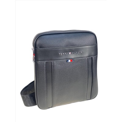 Сумка мужская из искусственной кожи, цвет черный