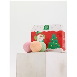 Бомбочки для ванны в домике «Снеговик», набор 6 шт. × 40 г, URAL LAB