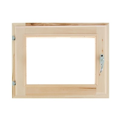 Окно деревянное для бани, 40×50 см, двойное стекло, «Добропаровъ»