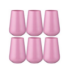Набор стаканов 6шт SANDRA SPRAYED PINK 380мл h=12,5см