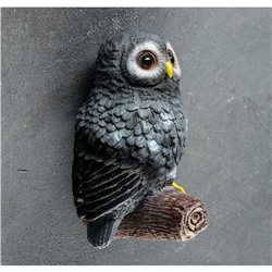 Садовая фигура из полистоуна «Сова на ветке», подвесная, 10×14×21 см, МИКС