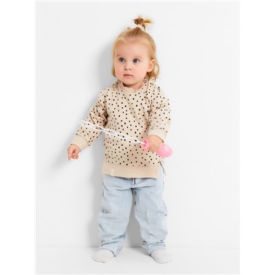Джемпер для девочки «Крошка Я. Киса», рост 62-68 см, бежевый