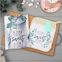 Набор подарочный Home sweet: прихватка-карман, полотенце, лопатка